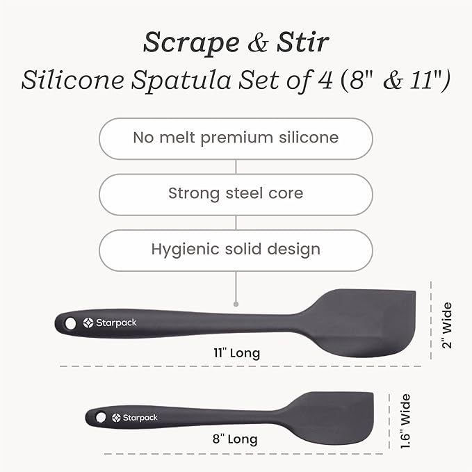 StarPack 'Scrape & Stir' Silicone Spatula Set