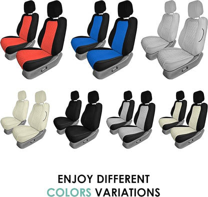 FH Group Custom Fit Car Seat Covers Specifically Made for 2022-2026 Nissan Frontier, Front Set BeigeUltraflex Neoprene Waterproof Automotive Seat Covers for Pickup Truck, Nissan Accessories
