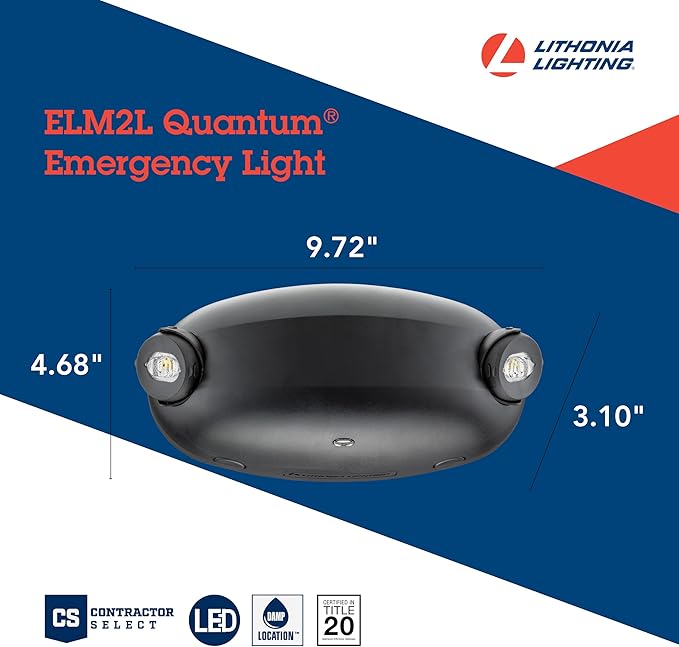 Lithonia Lighting ELM2L B M12 Quantum LED Emergency Light, Manual Testing