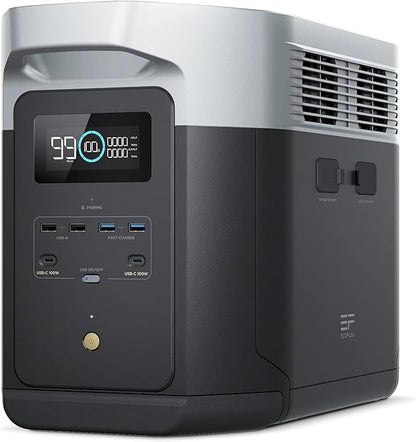 EF ECOFLOW Portable Power Station DELTA 2 Max, 2400W LFP Solar Generator