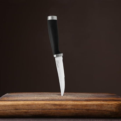 Hampton Forge Epicure–4PieceSteak KnifeSet–Black