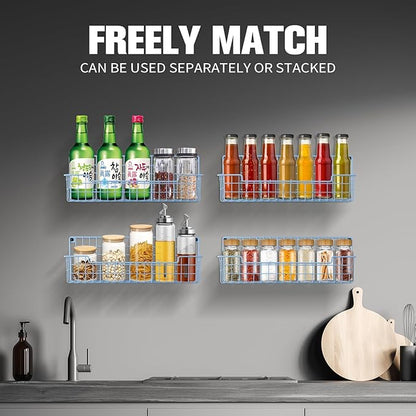 Spice Rack Wall Mount, Wall Spice Organizer