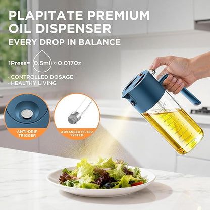 PLAPITATE 2Pcs 17oz Premium Olive Oil Sprayer