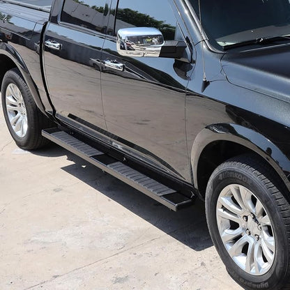 COMNOVA Running Boards Compatible with 2002-2008 Dodge Ram 1500 Quad Cab,2003-2009 Ram 2500 3500 Quad Cab, 6 Inch Black Side Step, Heavy Duty Carbon Steel Step Bars.