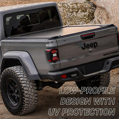 Syneticusa ER Power Retract Hard Tonneau Cover with R3 Rack Fits 2004-2026 Ford F-150 5.5' (67”) (incl. Raptor/Lightning) Truck Bed Overlanding Off Road Retractable