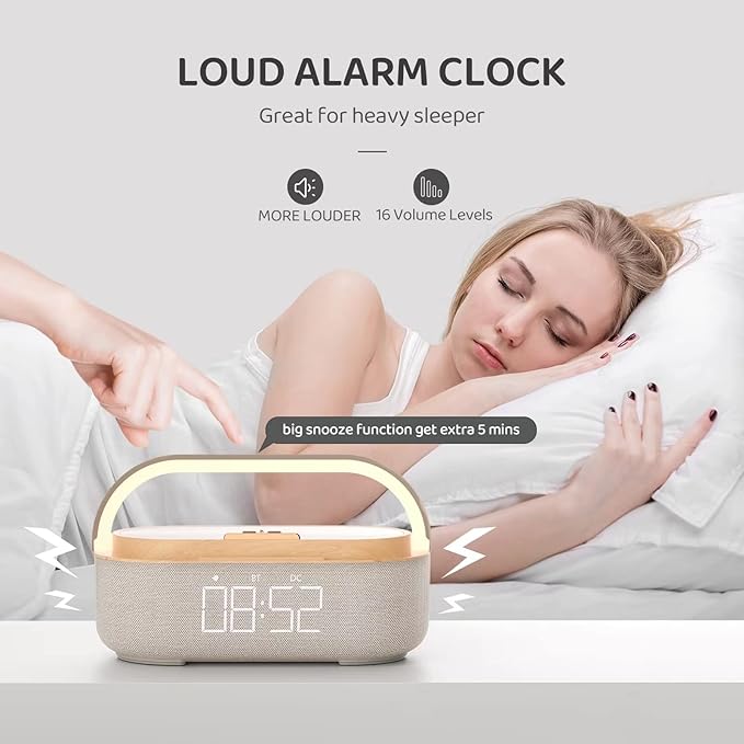 COLSUR Bluetooth Speaker Alarm Clock