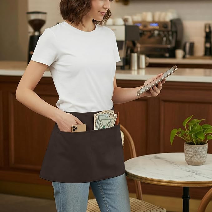 BOHARERS Waist Apron with 3 Pockets