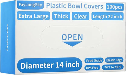100 Boxed Bowl Covers for Bread Proofing