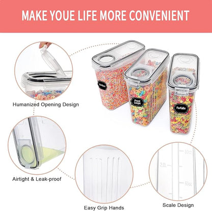 PRAKI Large Dry Food Storage Containers
