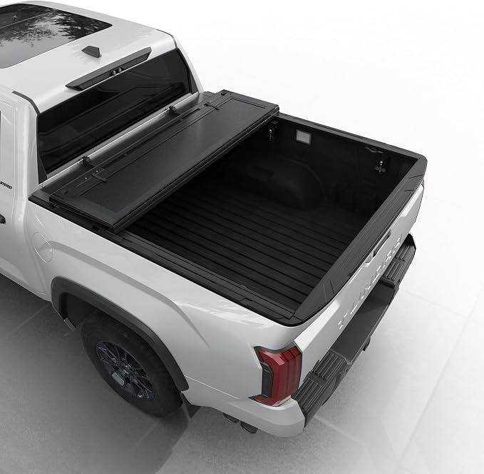 Toptiny Low Profile Flip Up Truck Bed Tonneau Cover Fits 2022-2026 Toyota Tundra 5'6" Bed (66.7")