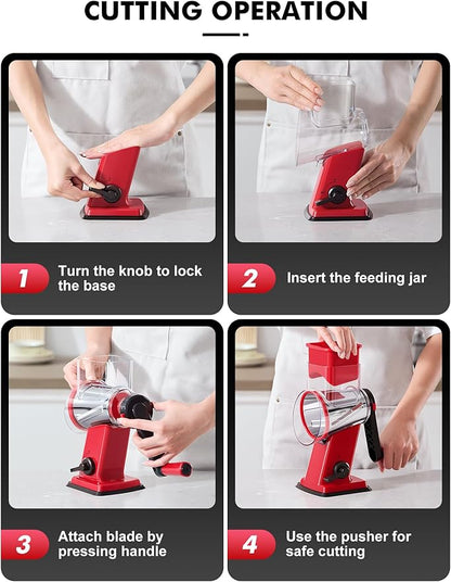 GDL Rotary Cheese Grater Hand Crank