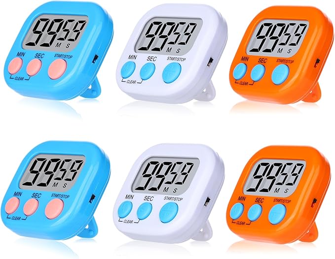 Mwellewm 6 Packs Digital Timers