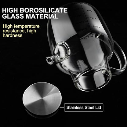 PARACITY Glass Oil Dispenser Bottle
