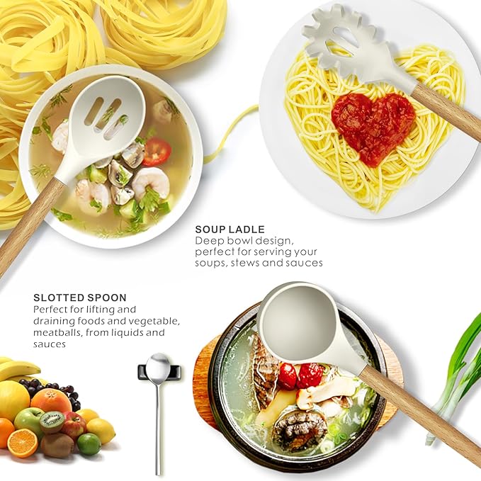 oannao Silicone Cooking Utensils Set