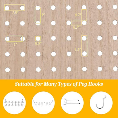 Bonnlo 4 Panel Pegboard Freestanding, 5 FT Portable Display Board Organizer