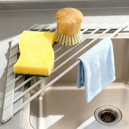 MERRYBOX Triangle Roll Up Dish Drying Rack Over The Sink, 2025 Anti-Rust Sink