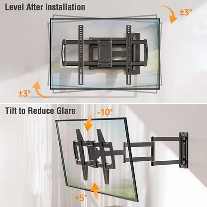 ELIVED Long Arm TV Wall Mount for Most 42-75 Inch TVs, 30 Inch Long Extension
