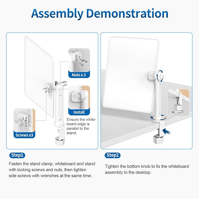 Double-Sided Desk Whiteboard