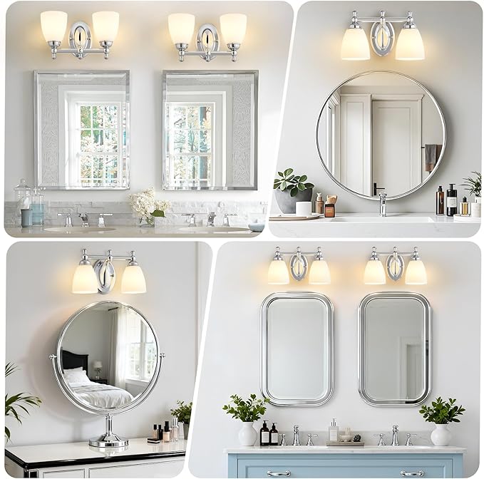 EJIAXIN Bathroom Vanity Lights Over Mirror, 2 Light Bath Vanity Light Modern