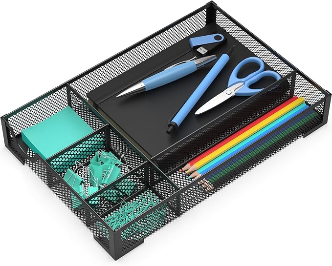 Desk Drawer Organizer, Office Desk Organizer Tray