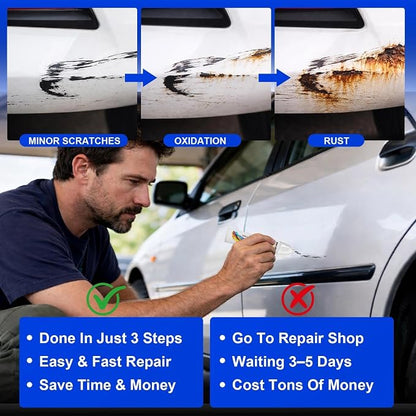 GBA/WA8555 Black Touch Up Paint Compatible with Chevrolet, Car Paint Scratch Remover for Nicks & Chips Repair, Automotive Paints Exact Match Chevy Silverado/Malibu/Tahoe/Camaro