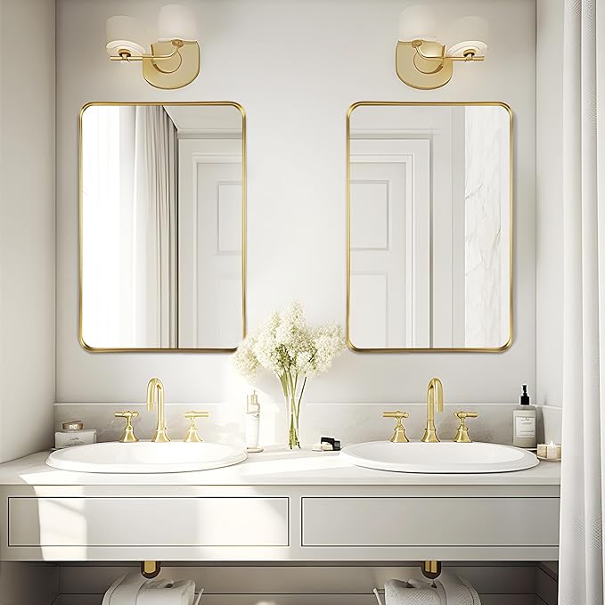 Fabuday Gold Mirror Bathroom Wall