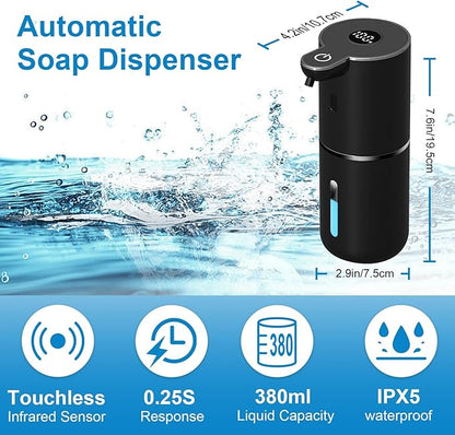 OHIFAST Automatic Foaming Soap Dispenser Touchless, USB Rechargeable Smart Hand