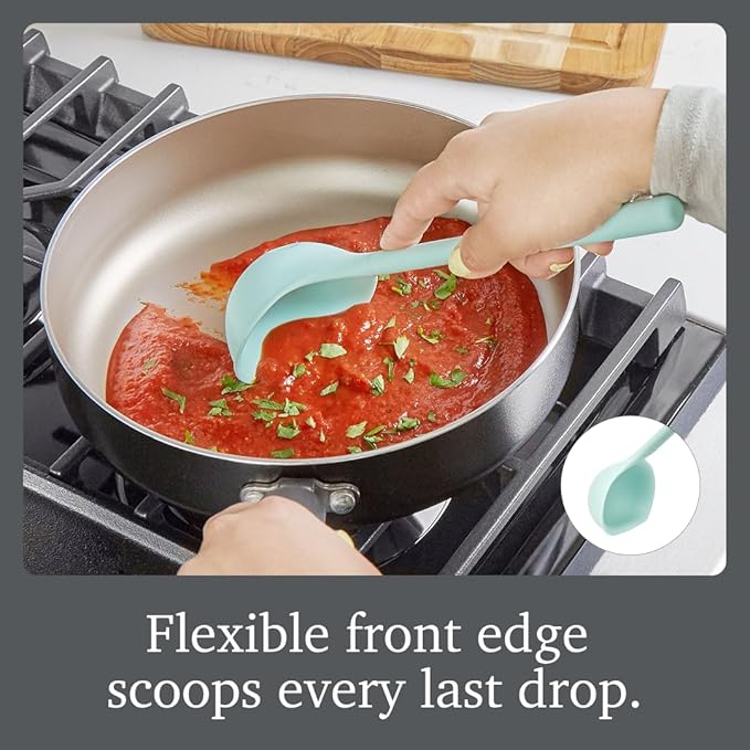 Tovolo Flex Core Small Silicone Ladle Aqua Seafoam Green Heat Safe Silicone
