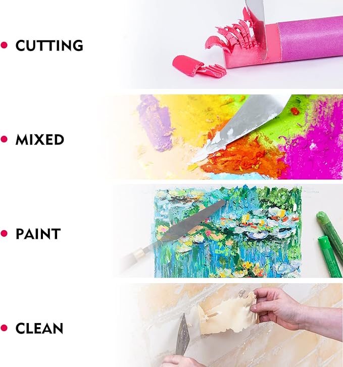 CONDA Palette Knife Painting Stainless Steel Spatula Palette Knife Oil Paint