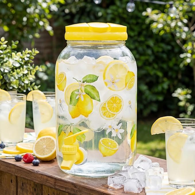 Havawish 2 Pcs 1 Gallon Plastic Beverage Dispenser