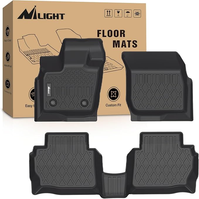 Nilight TPE Floor Mats for Ford Fusion Lincoln MKZ 2013 2014 2015 2016,All Weather Custom Fit Heavy Duty Floor Liners