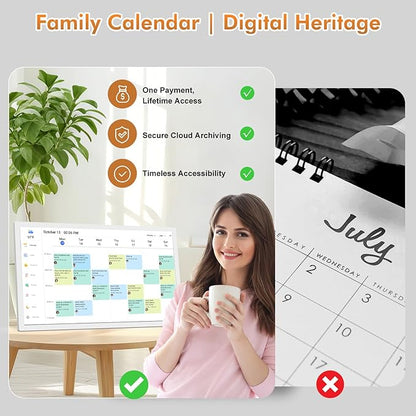 32" Digital Calendar Digital Frame