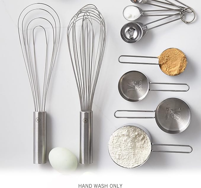 Martha Stewart Richburn 2pc 12" Stainless Steel Balloon & Flat Whisk