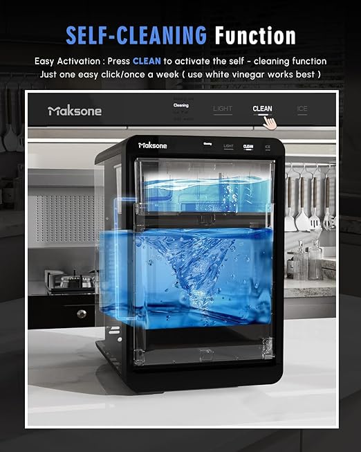 Maksone Countertop Nugget Ice Maker