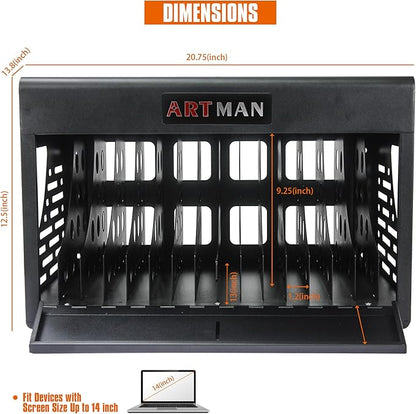 16 Device Wall-Mount Charging Station