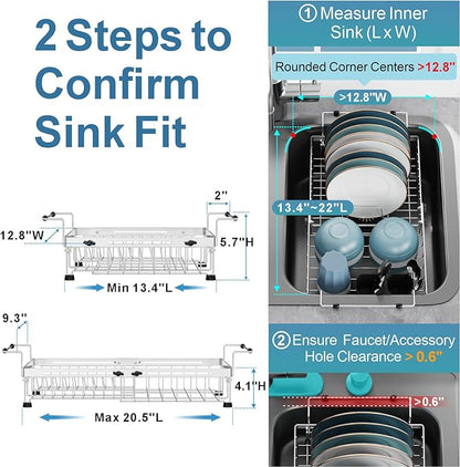 GSlife Over Sink Dish Drying Rack
