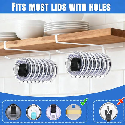 1 Pack Tumbler Lid Organizer, Versatile Cup & Water Bottle Lid Holder, Upgraded