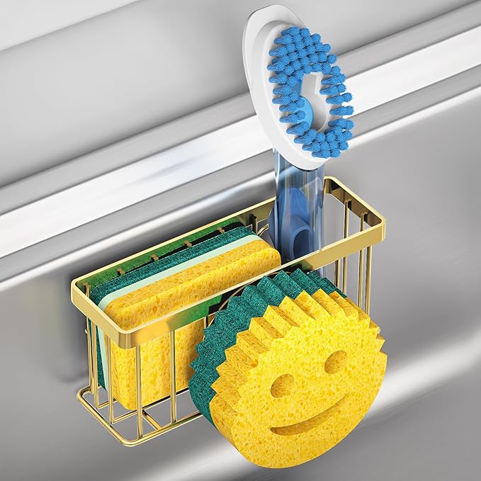 MURLONG Sponge Holder Smiley Face, Sink Caddy