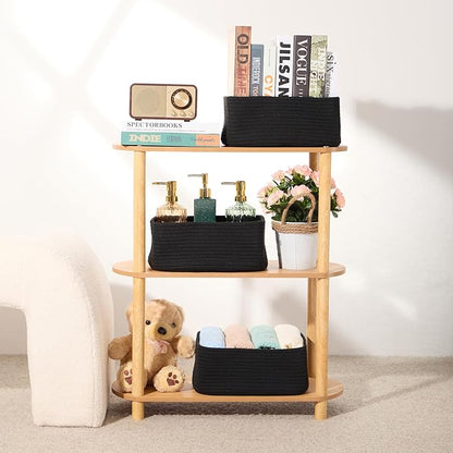 MiniArk Small Storage Baskets for Organizing | Closet Organizer Bins | Shelf