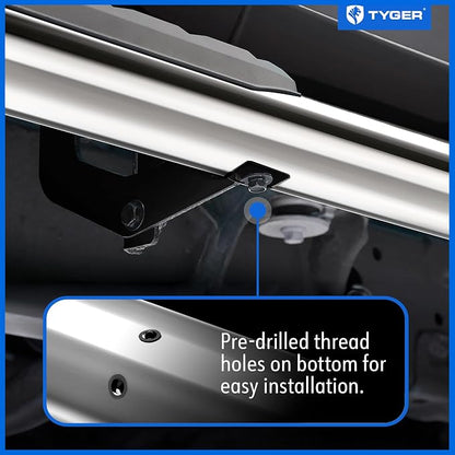 Tyger Auto 3.5" Rider Running Boards Compatible with 2015-2026 Chevy Colorado GMC Canyon | Crew Cab | TG-SS2C35167 | Side Step Rail Nerf Bars