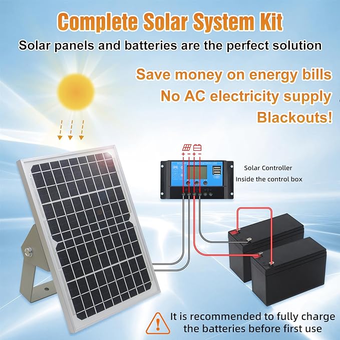 JUJIANG C026 Solar Gate Opener