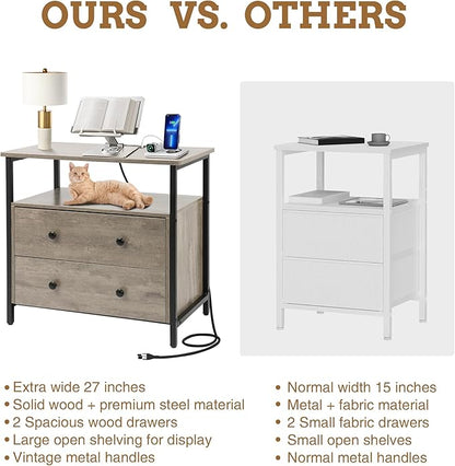 Edbuosy 27 inch Wide Night Stand