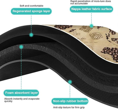 Fun Coffee Mat 23inx15in, Coffee Bar Mat