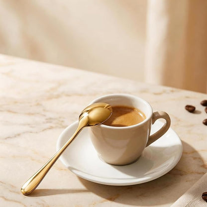 Espresso Spoons Long Handle, Round Tip Demitasse Spoon