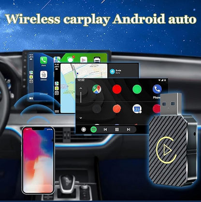 Wireless CarPlay Adapter for Alfa Romeo Stelvio (949) /2017, 2018, 2019, 2020, 2021, 2022, 2023, 2024, 2025, 2026 | Dongle Convert Wired to Wireless CarPlay Plug and Play Auto