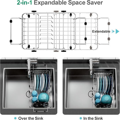 GSlife Small Over the Sink Dish Drying Rack