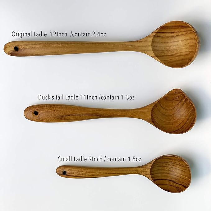 FAAY Small Serving Ladle | Eco Friendly Wooden Kitchen Tool