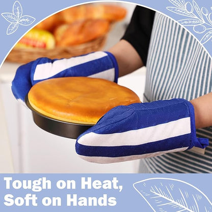 Reallnaive Oven Mitts and Pot Holders 4 Pcs Set