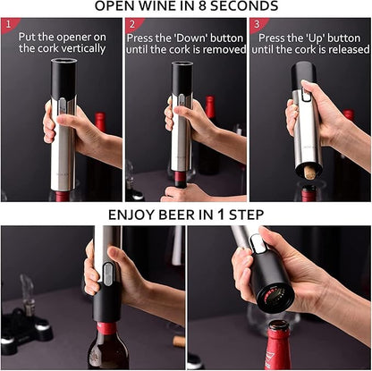 CIRCLE JOY Electric Wine Opener Set Automatic Wine Opener Kit