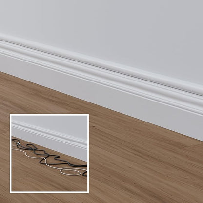 D-Line Half Round Cord Hider, Patented Cable Cover, Hide TV Wall Mount Wires